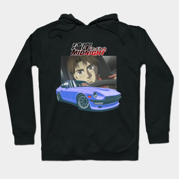 Wangan Midnight Asakura Akio's Devil Z Hoodie by MOTOSHIFT